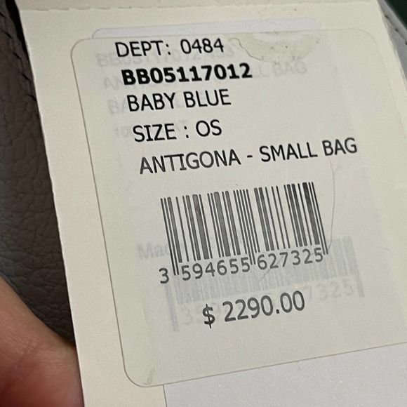 Givenchy Antigona Small Blue Sugar Satchel Bag - Picture 12 of 12